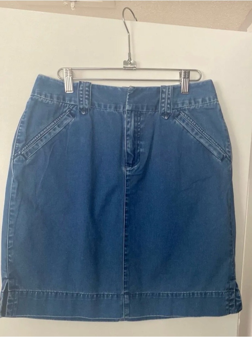 Liz Claiborne Dark Blue Denim Mini Skirt